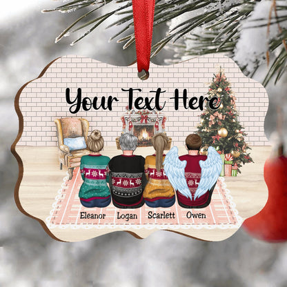 Family - Your Text Here - Personalized Christmas Ornament - Makezbright Gifts