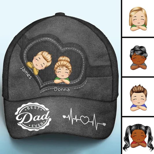 Father's Day - Best Dad Ever - Personalized Classic Cap (HJ) - Makezbright Gifts