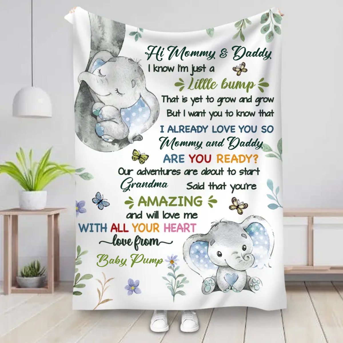 Father's Day - Our Adventures Are About To Start - Personalized Blanket - Makezbright Gifts