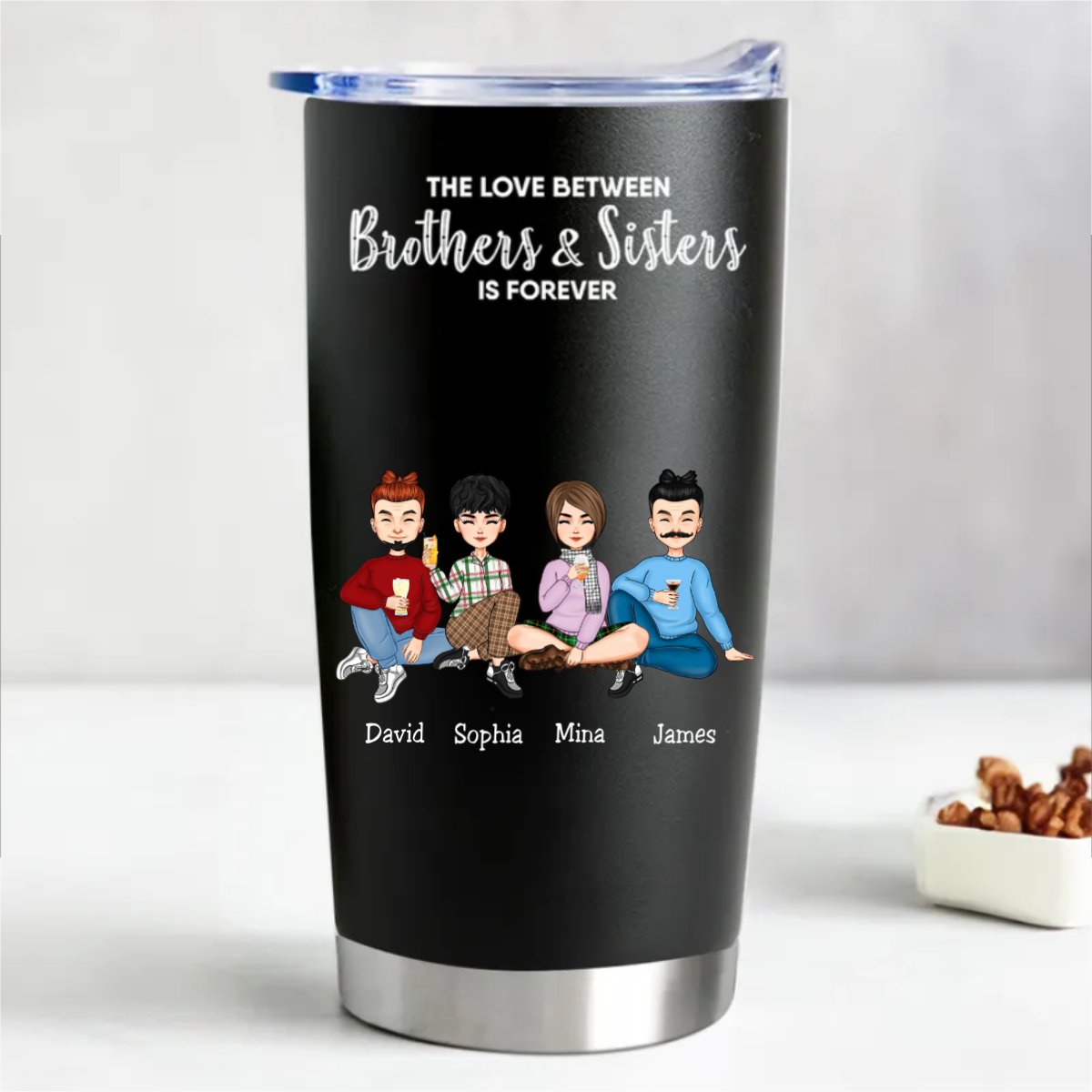 Forever Bond 20oz Personalized Insulated Tumbler - Makezbright Gifts