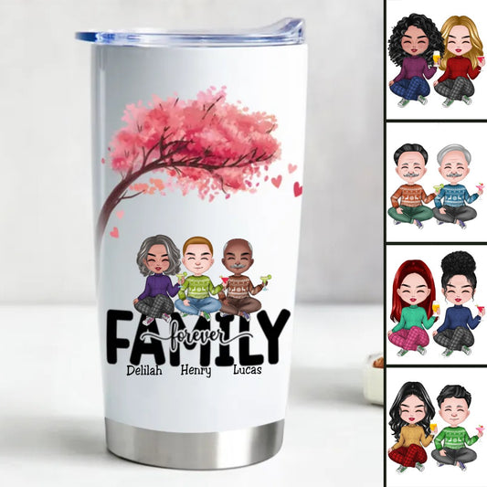 Forever Family 20oz - Custom Insulated Tumbler - Makezbright Gifts