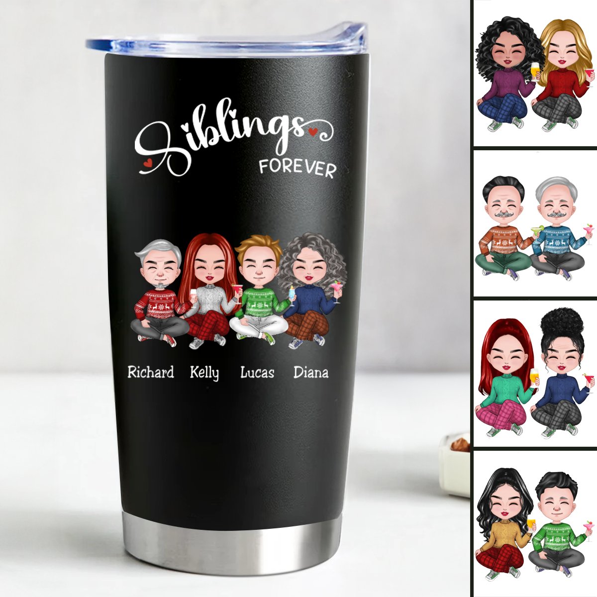 Forever Together 20oz - Custom Insulated Tumbler (Z2) - Makezbright Gifts