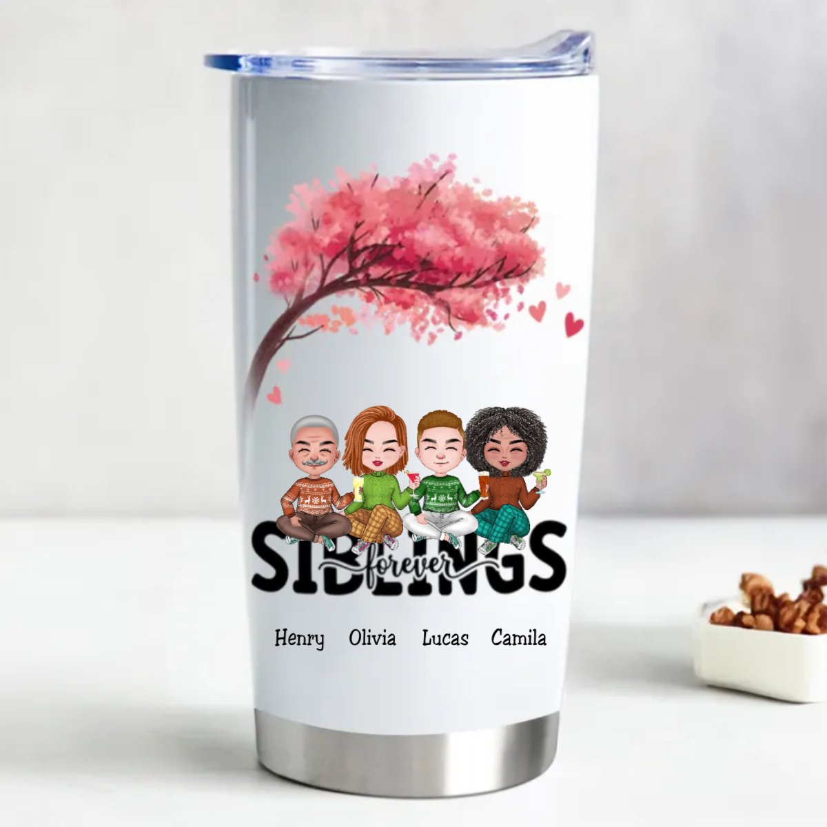 Forever Together Personalized 20oz Insulated Tumbler - Makezbright Gifts