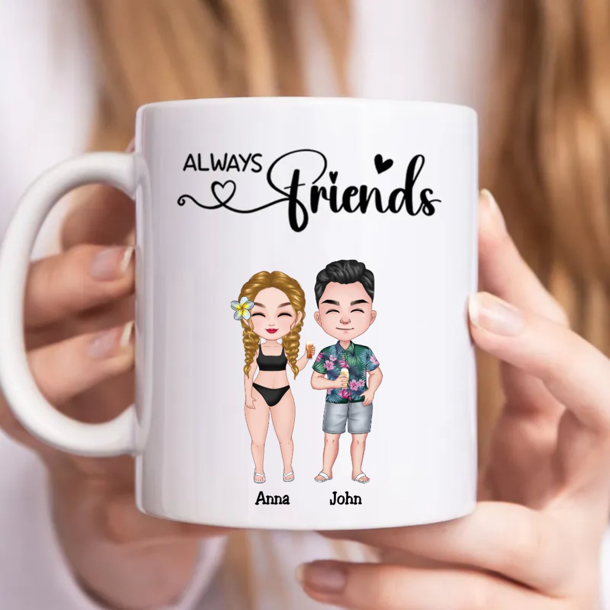 Friends - Always Friends - Personalized Mug - Makezbright Gifts