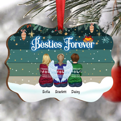 Friends - Besties Forever (Green) - Personalized Acrylic Ornament - Makezbright Gifts