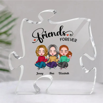 Friends - Friends Forever - Personalized Acrylic Plaque - Makezbright Gifts