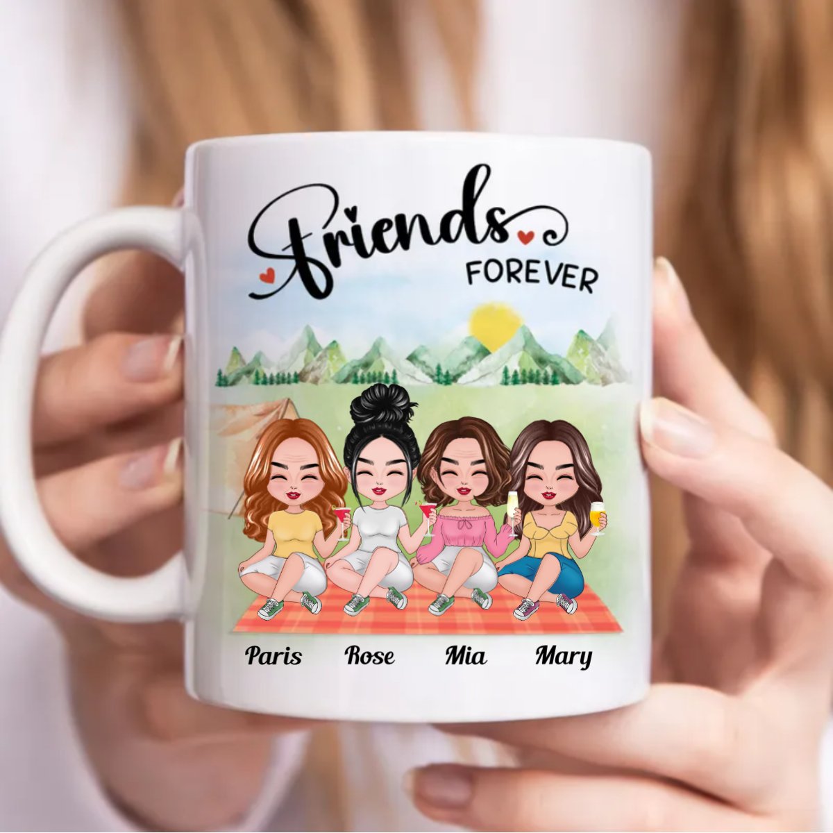 Friends - Friends Forever - Personalized Mug (AA) - Makezbright Gifts