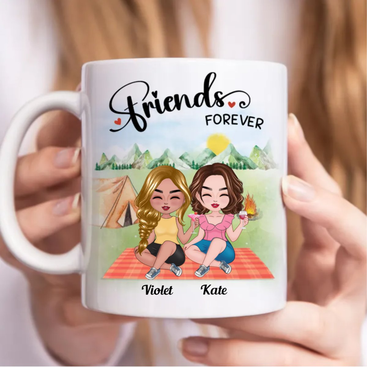 Friends - Friends Forever - Personalized Mug (AA) - Makezbright Gifts