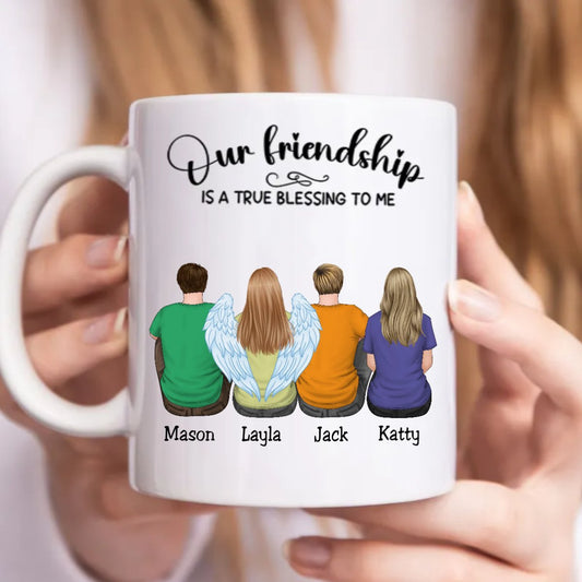 Friends - Our Friendship Is A True Blessing To Me - Personalized Mug (SA) - Makezbright Gifts