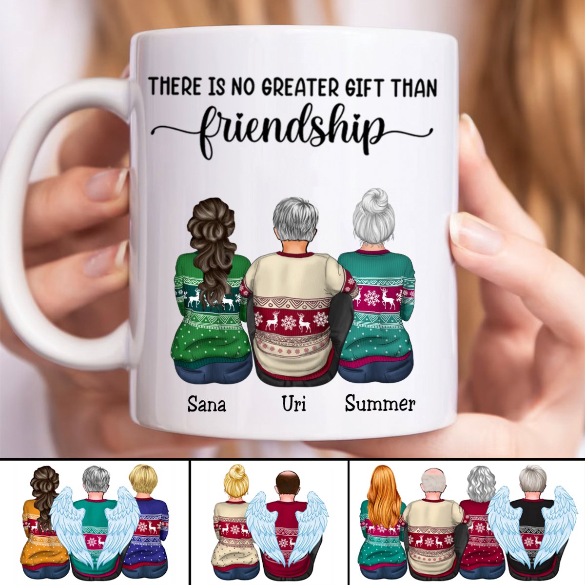 Friends - There Is No Greater Gift Than Friendship - Personalized Mug (AA) - Makezbright Gifts