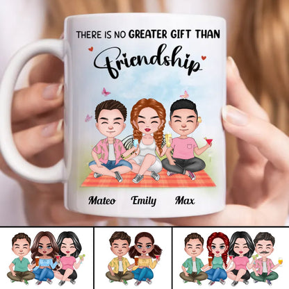 Friends - There Is No Greater Gift Than Friendship - Personalized Mug (BB) - Makezbright Gifts