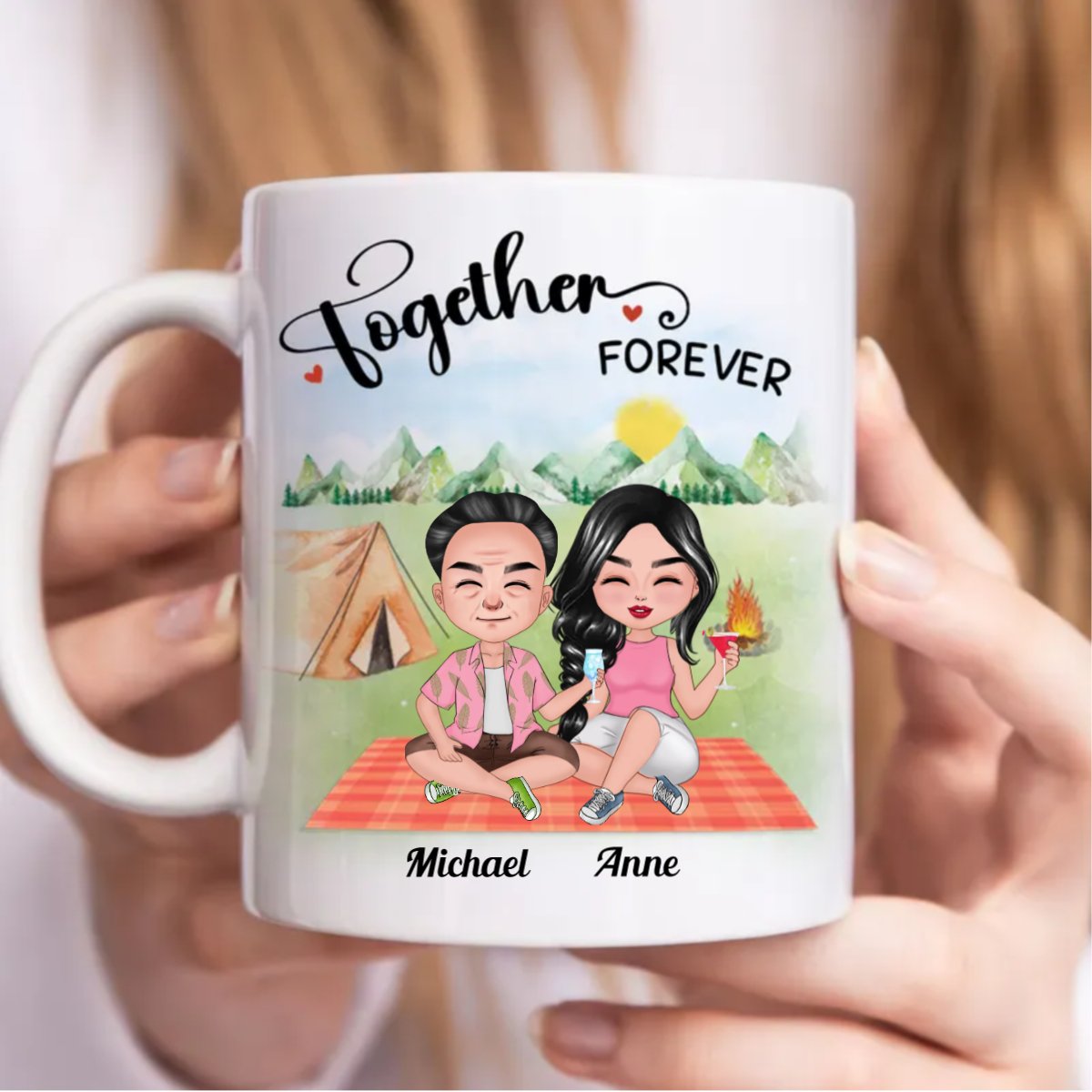 Friends - Together Forever - Personalized Mug (AA) - Makezbright Gifts