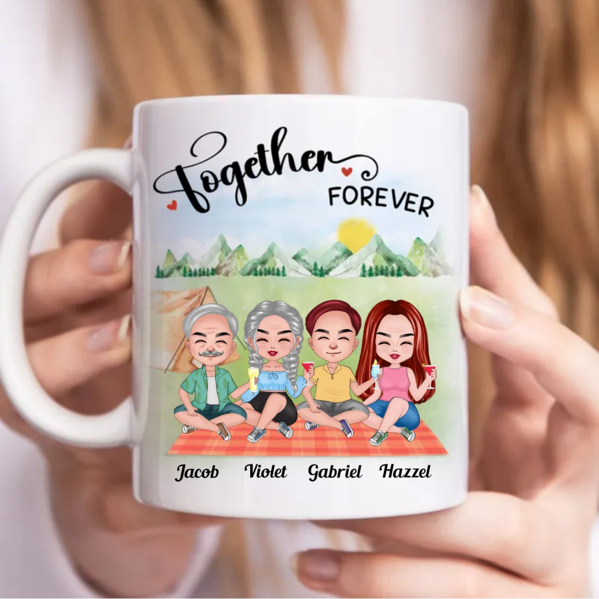 Friends - Together Forever - Personalized Mug (AA) - Makezbright Gifts