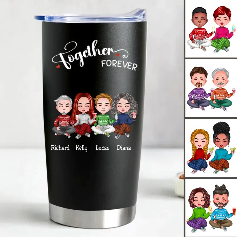 Friends - Together Forever - Personalized Tumbler (BL) - Makezbright Gifts