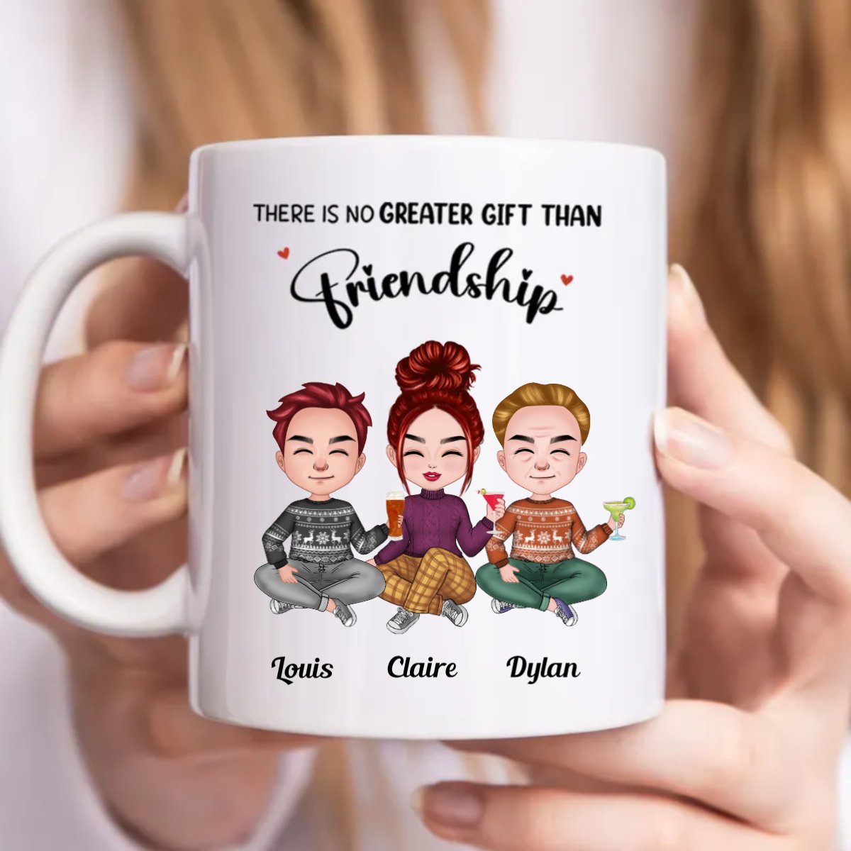 Friendship - There Is No Greater Gift Than Friendship - Personalized Mug (NN) - Makezbright Gifts