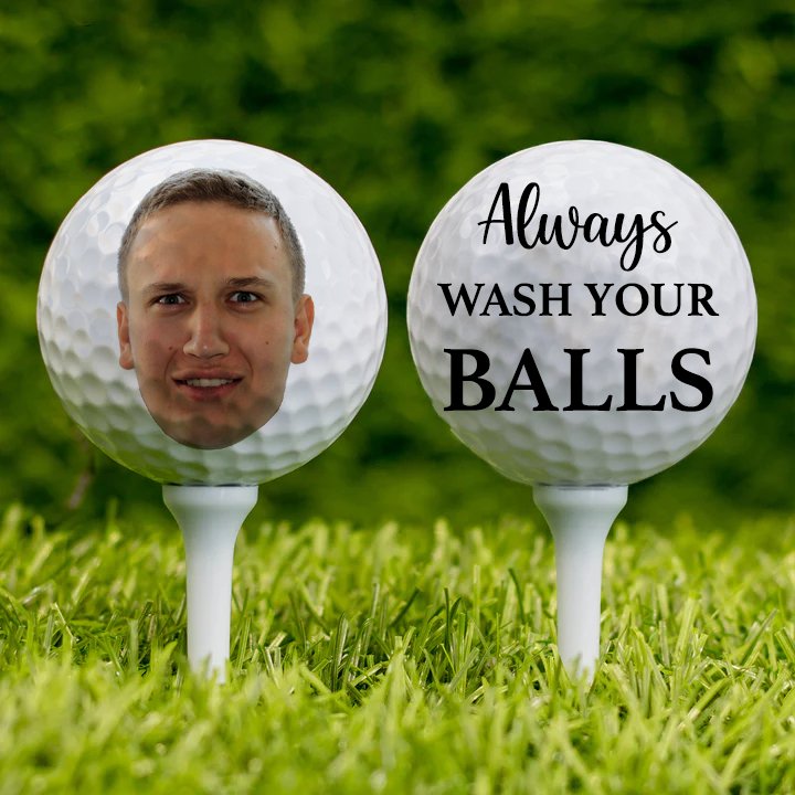 Golf Lovers - Always Wash Your Balls - Personalized Golf Ball - Makezbright Gifts