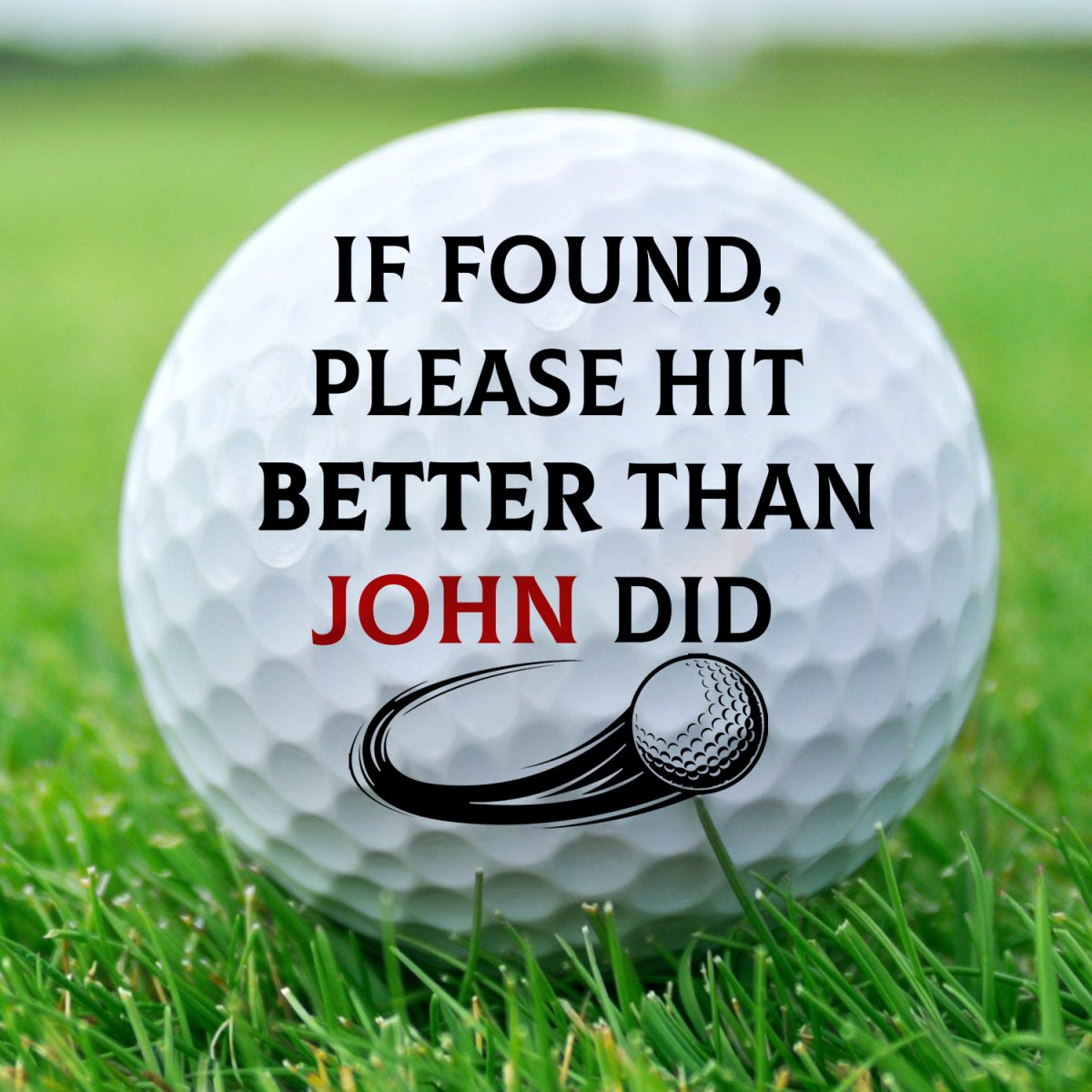 Golf Lovers - Custom Photo If Found Please Hit Better - Personalized Golf Ball - Makezbright Gifts