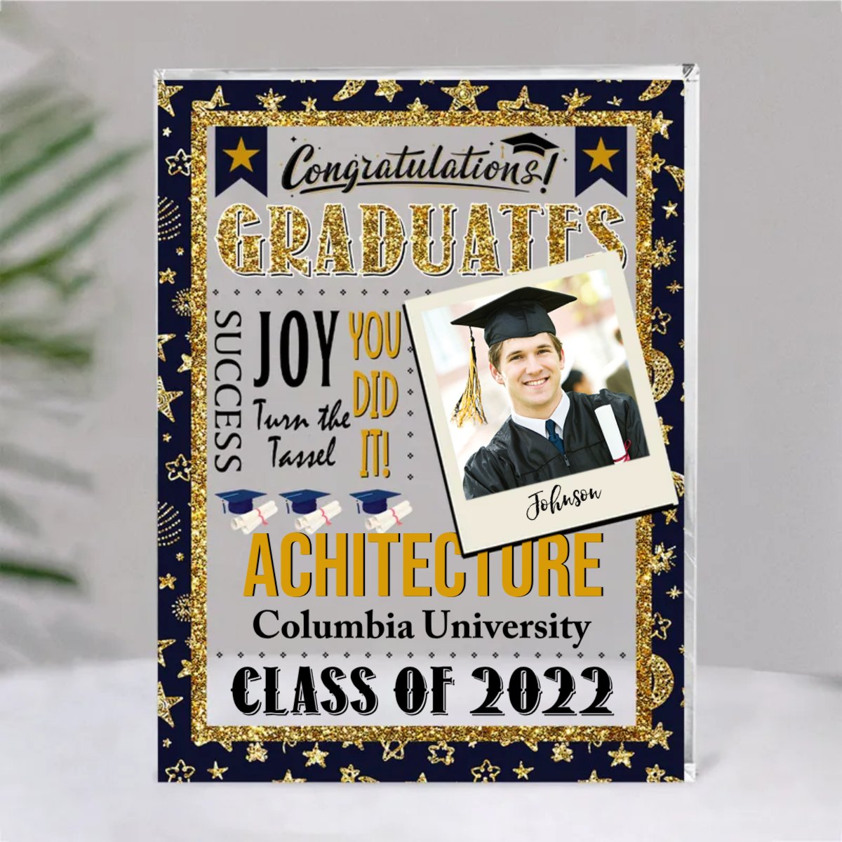 Graduation - Congratulation Graduates - Personalized Acrylic Plaque - Makezbright Gifts