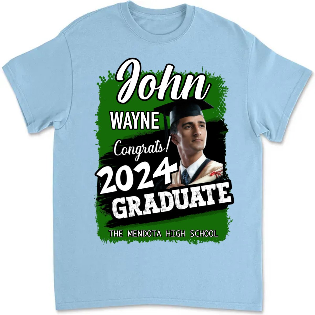 Graduation - Custom Photo Congrats 2024 Graduation - Personalized Unisex T - Shirt - Makezbright Gifts