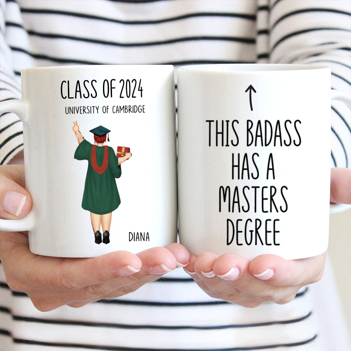 Graduation - This Babass Has A Masters Degree - Personalized Mug (QH) - Makezbright Gifts