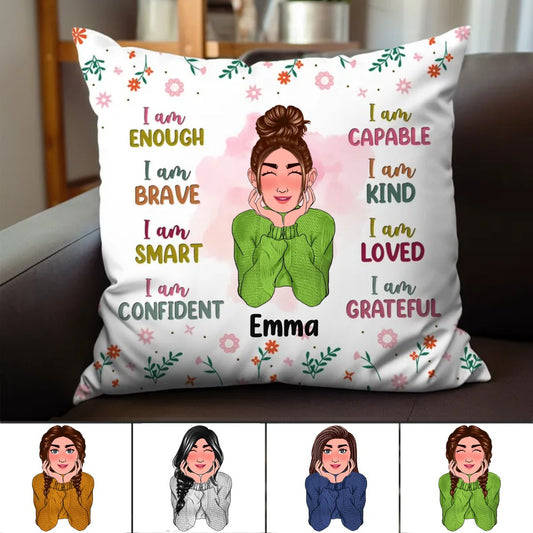 Granddaughter - I Am Kind - Personalized Pillow - Makezbright Gifts