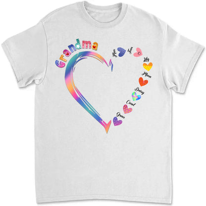 Grandkids - Grandma and Grandkids - Personalized T - shirt - Makezbright Gifts