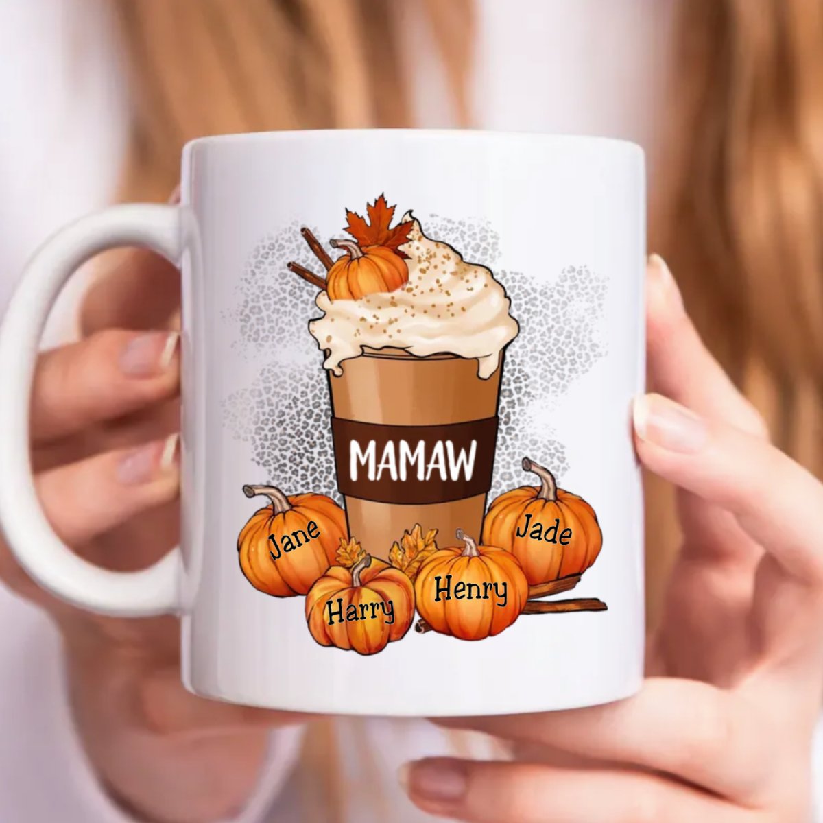 Grandma - Pumpkin Spice Latte - Personalized Mug - Makezbright Gifts