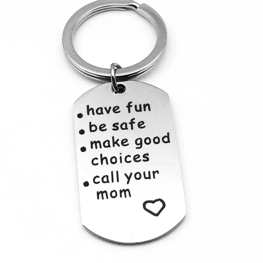 Have Fun, Be Safe, Make Good Choices and Call Your Grandma/Grandpa Keychain - Makezbright Gifts