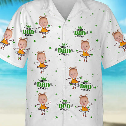 Hawaii - Coolest Dad On The Beach - Personalized Custom Unisex Tropical Hawaiian Aloha Shirt - Makezbright Gifts