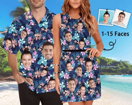 Hawaii - Custom Face Hawaiian Shirts - Personalized Short (LH6) - Makezbright Gifts