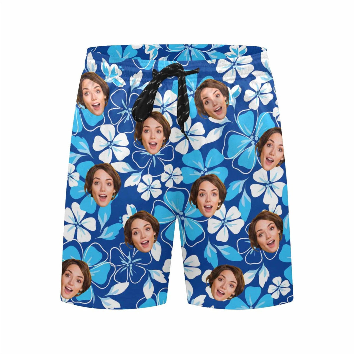 Hawaii - Face Swim Trunk Party Vacation - Personalized Short - Makezbright Gifts