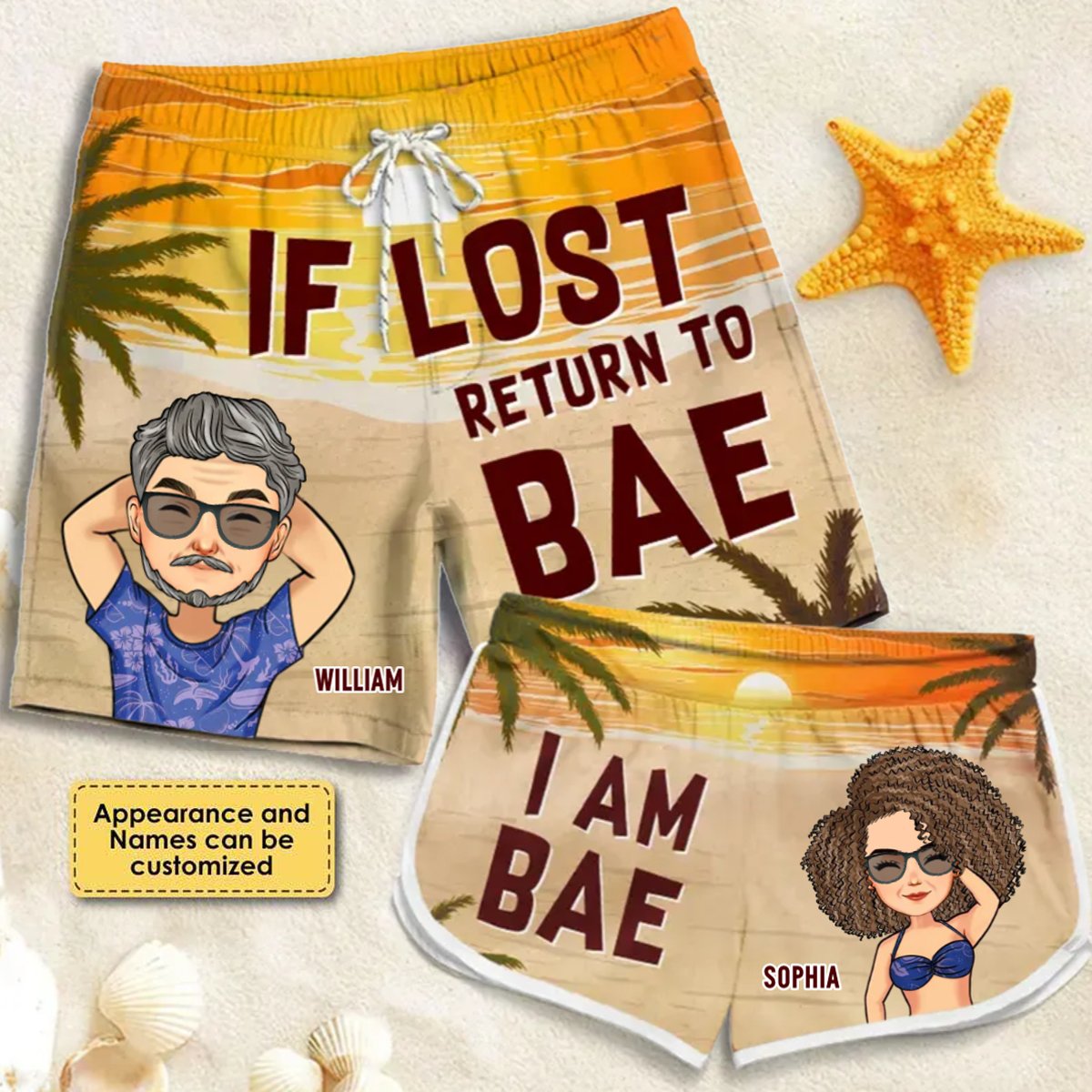 Hawaii - If Lost Return To Bae - Personalized Short - Makezbright Gifts