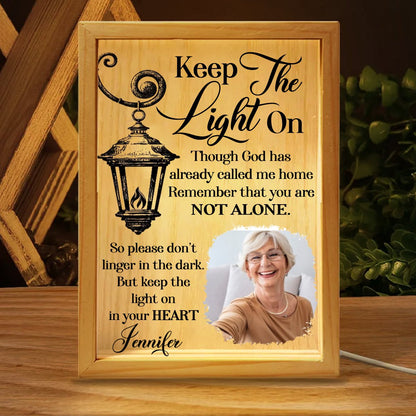 Keep The Light On - Personalized Frame Light Box - Makezbright Gifts