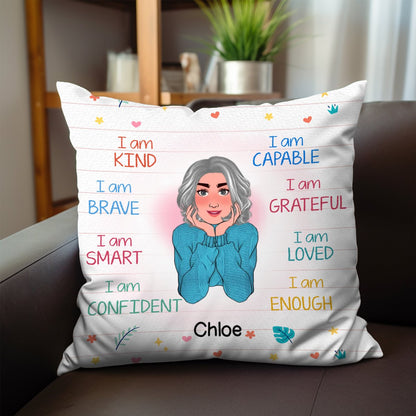 Kids - I Am Kind - Personalized Pillow - Makezbright Gifts