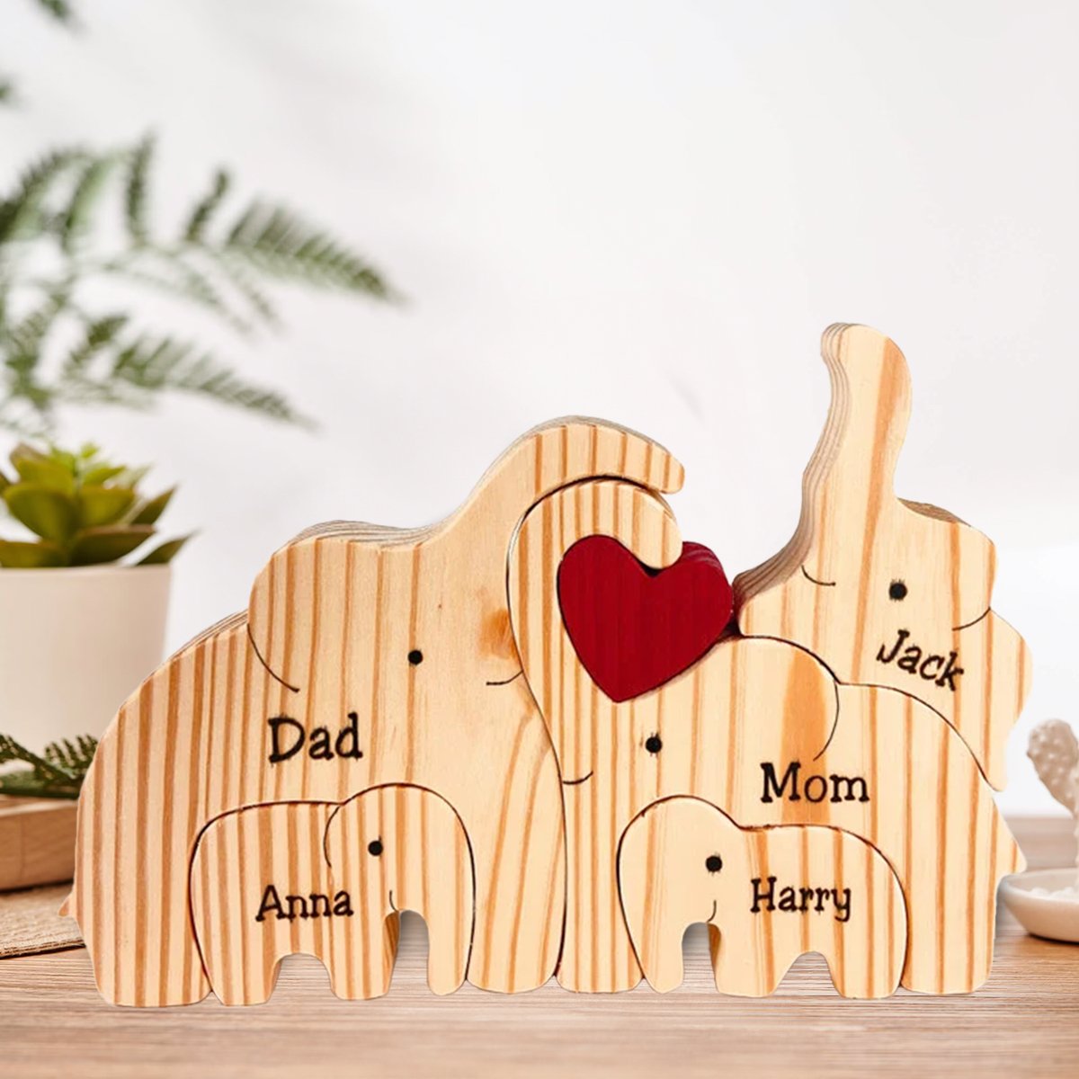 MakeZBright Wood Elephant - Makezbright Gifts