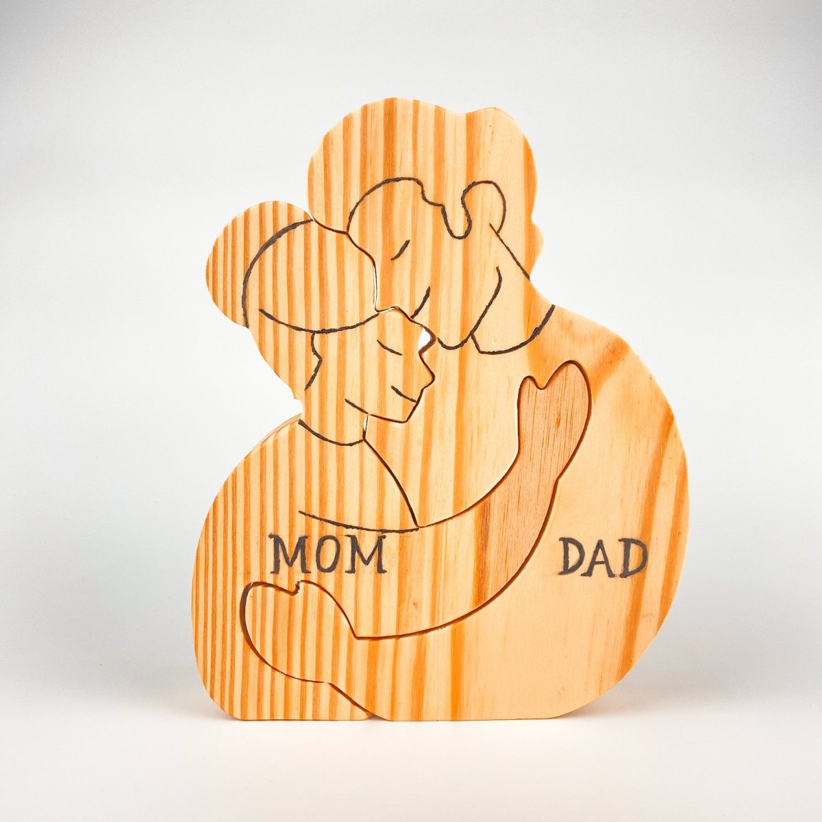 MakeZBright Wooden Family - V2 - Makezbright Gifts