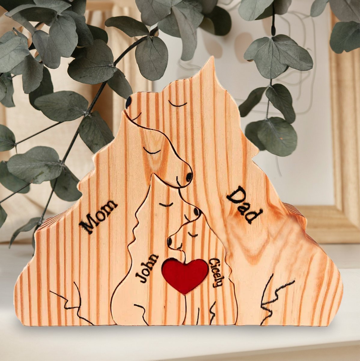 MakeZBright Wooden Wolf / Dog - Makezbright Gifts