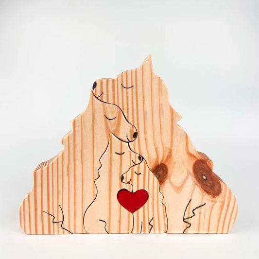 MakeZBright Wooden Wolf / Dog - Makezbright Gifts