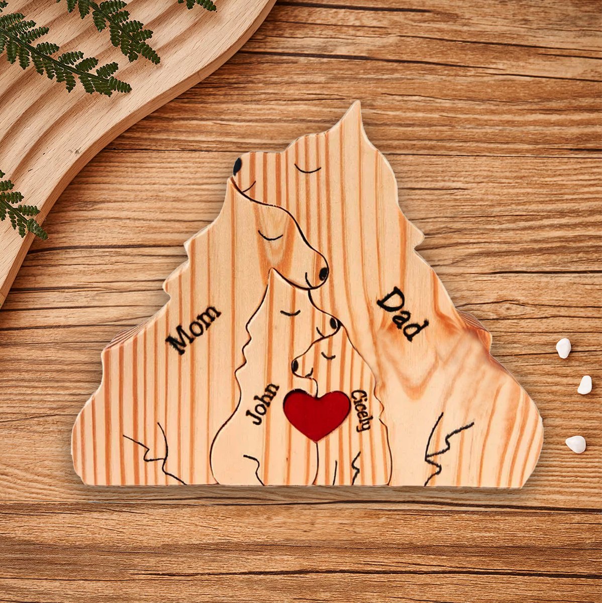 MakeZBright Wooden Wolf / Dog - Makezbright Gifts