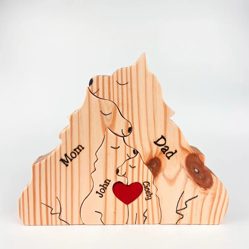 MakeZBright Wooden Wolf / Dog - Makezbright Gifts