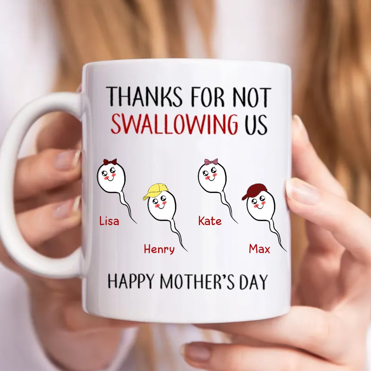 Mother - Happy Mother's Day - Personalized Mug - Makezbright Gifts