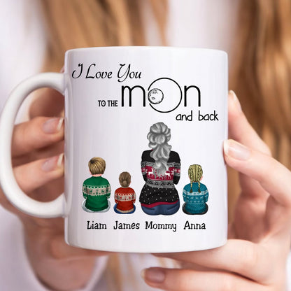 Mother - I Love You To The Moon And Back - Personalized Mug (M8) - Makezbright Gifts