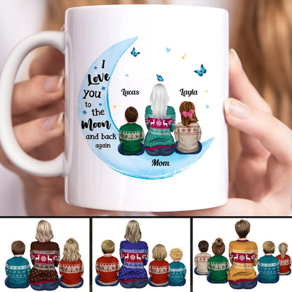 Mother - I Love You To The Moon & Back Again - Personalized Mug - Makezbright Gifts