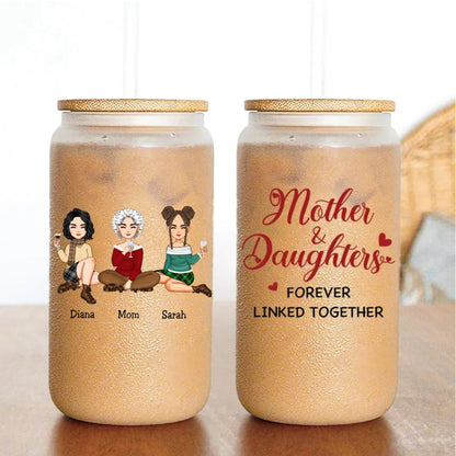 Mother - Like Mother Like Daughter - Personalized Glass Can - Makezbright Gifts