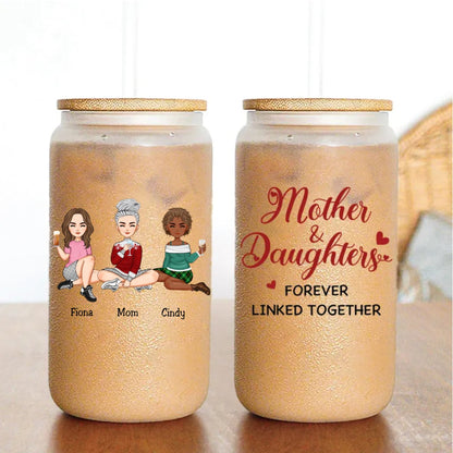 Mother - Like Mother Like Daughter - Personalized Glass Can - Makezbright Gifts