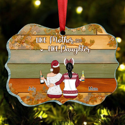 Mother - Like Mother Like Daughters - Personalized Ornament (QH) - Makezbright Gifts