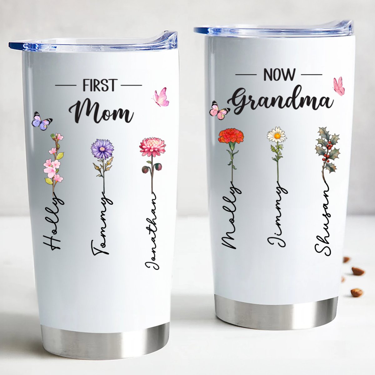 Personalized 20oz Grandma - First Mom Forever Tumbler - Makezbright Gifts