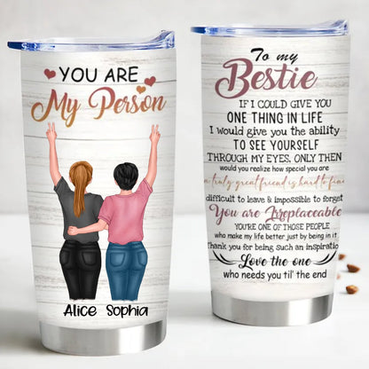 Personalized 20oz Tumbler for Your Best Friend - Keeps Drinks Hot or Cold - Makezbright Gifts