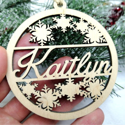 Personalized Acrylicen Ornaments - Personalized Christmas Snowflake - Custom Christmas Ornament - O7NM - Makezbright Gifts