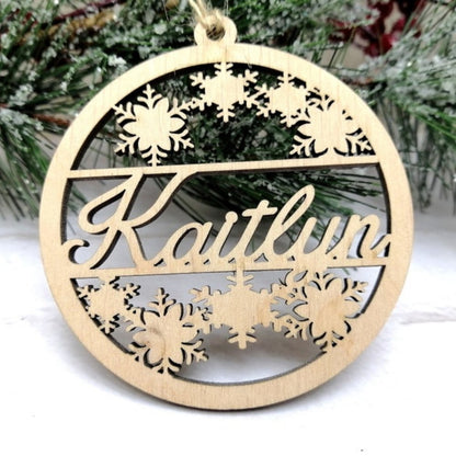 Personalized Acrylicen Ornaments - Personalized Christmas Snowflake - Custom Christmas Ornament - O7NM - Makezbright Gifts